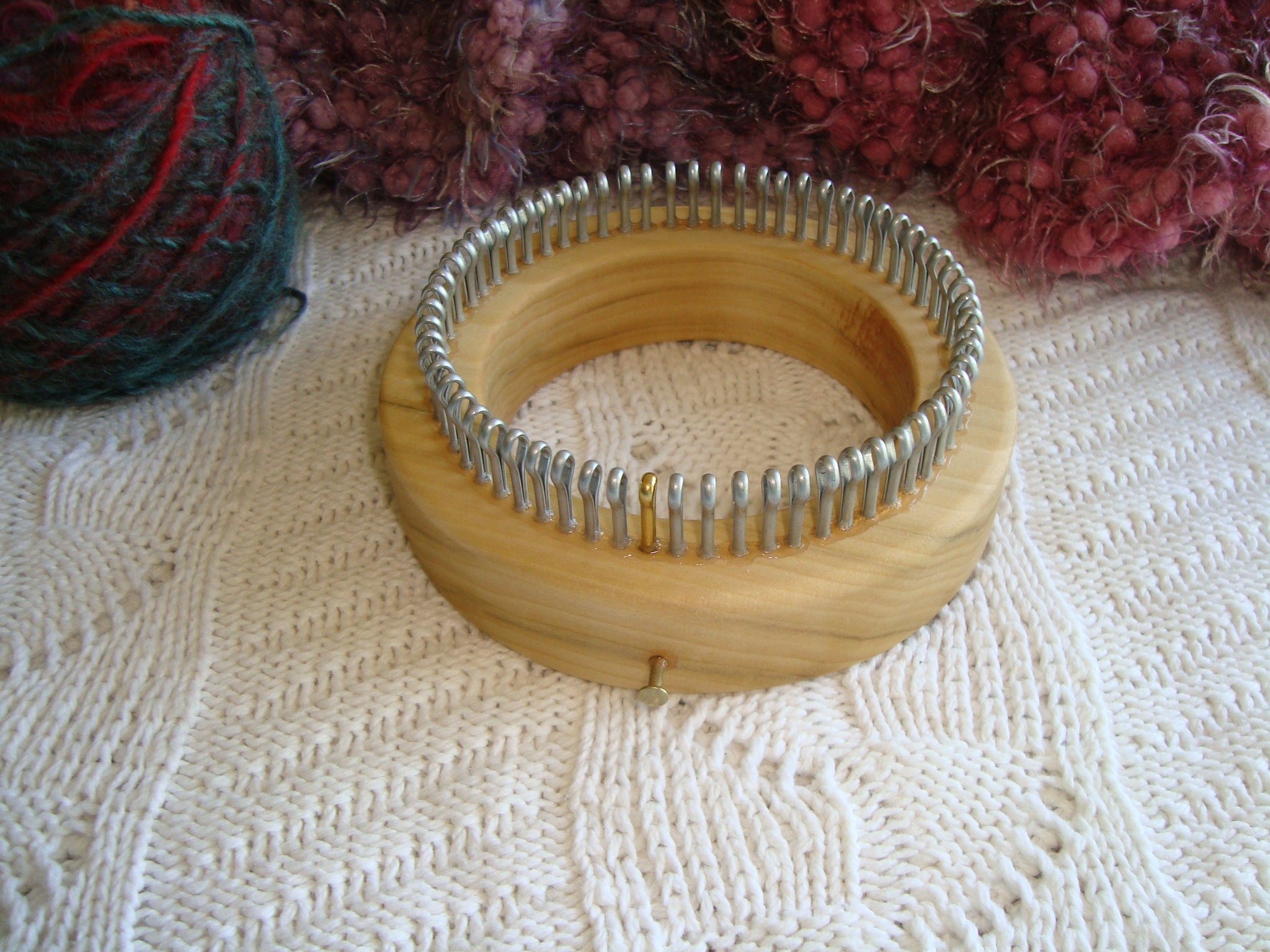 Sock Knitting Loom Extra Fine Gauge XFine Wood Round