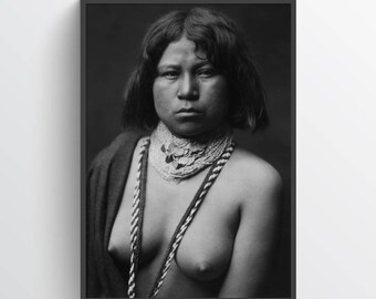 Native American Indian Print, Mojave woman ca. 1903, Indigenous Americans, American Indian, indigenous people, NA01P
