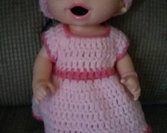 Crochet Baby Alive Doll Dress Outfit.