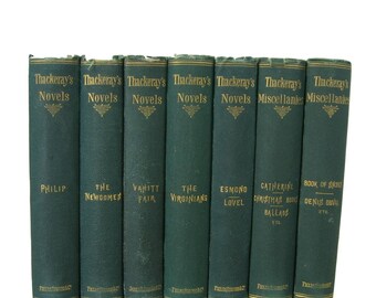 Books by Wm. Thackeray, English Literature, Interior Design, Home Decor, Decorative books, Book Decor, Book Wedding, Old Books, Decorating
