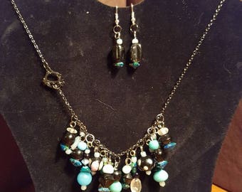 Water necklace and earring set.