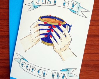 SALE! Just my cup of tea. For tea lovers, and lovers of tea. Let someone know how you feel about them.