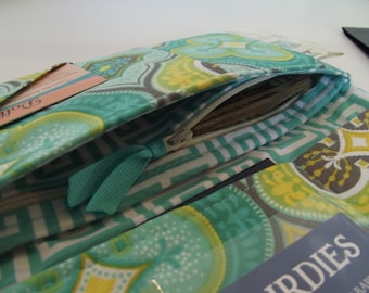 ADD On a ZIPPER POCKET to Your Boarding Pass Passport Wallet