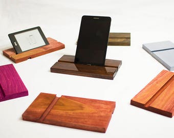 Electronic device wooden stand