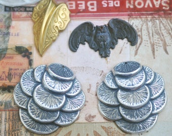 Sale Bag #7 of mixed Brass Stampings for Jewelry Making and Crafting, Made in the USA