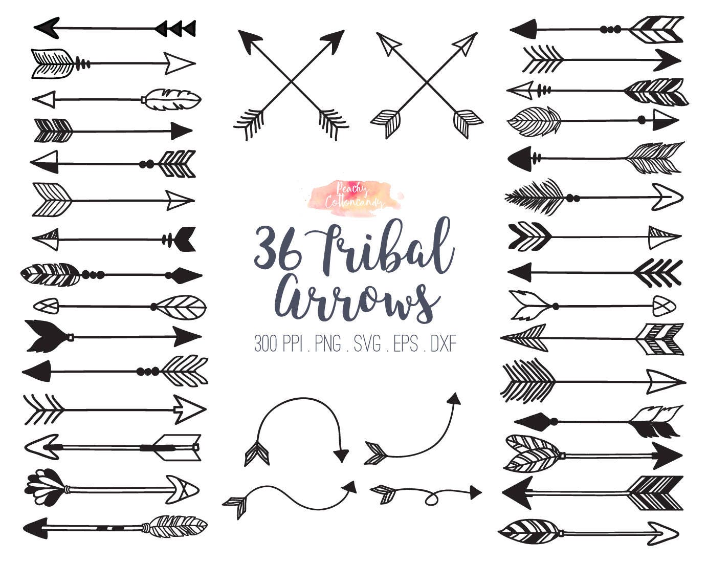 Download BUY 2 GET 1 FREE 36 tribal arrow svg dxf eps vector tribal