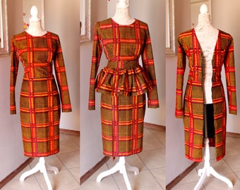 Detachable peplum pencil dress.
