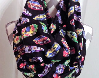 Novelty Scarves, Infinity Scarves, Ladies Scarves, Mens Scarves, Race Cars Scarves, Loop Scarf, Accessories, Fashion Scarves, Boys Scarves