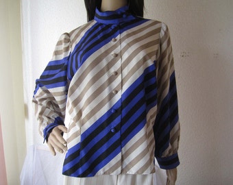 Vintage 60s silk Blouse silk blouse unique S/meter
