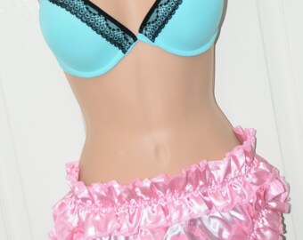 SISSY frilly silky satin panties ...BIG silky frilly sissy boi comfort panties - Sissy Lingerie JH