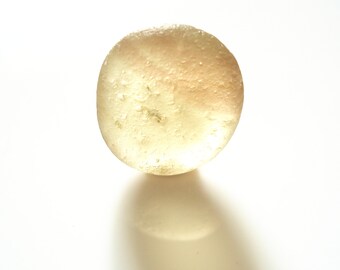 Collectors Seaglass - Pale Yellow and Dusky Pink multi, Mar05 - from Seaham beach, UK