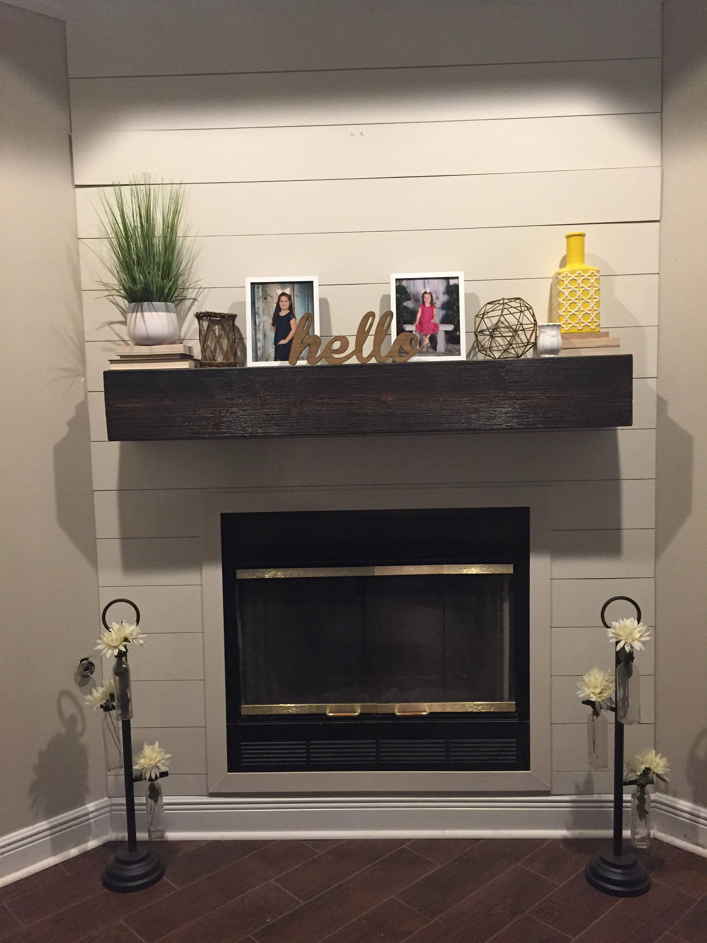 Wooden Mantel Fireplace Surround