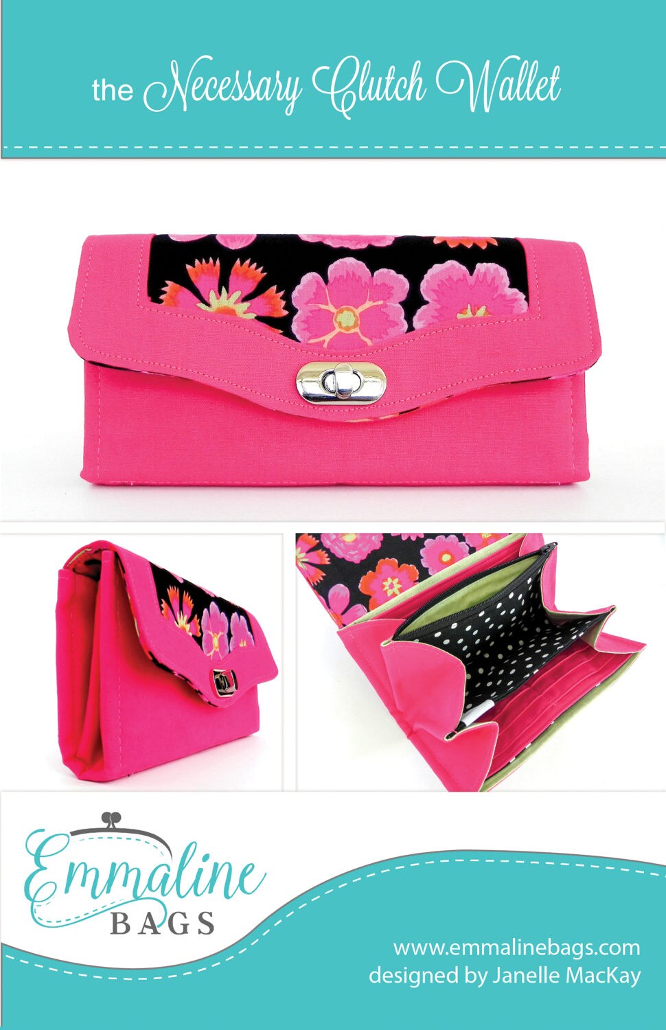 The Necessary Clutch Wallet PDF Sewing Pattern A Large