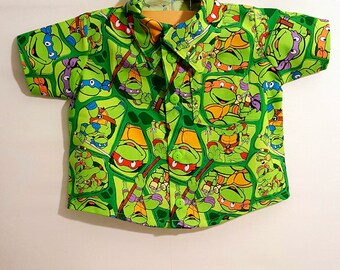 turtle button up shirt