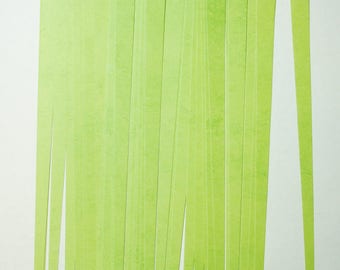 Pre Cut Paper Bead Strips Craft Supplies Textured Lime