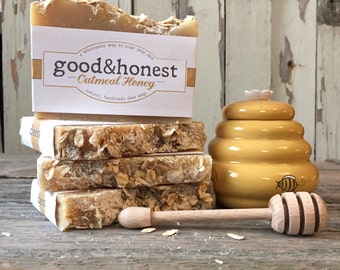 Oatmeal Honey Soap, Handmade Soap: good&honest Oatmeal Honey all natural shea butter soap