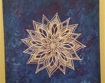 Larrge Blue Mandala