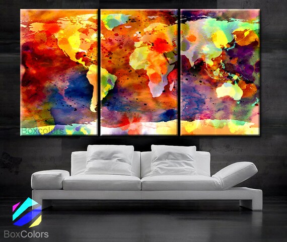 LARGE 30x 60 3 Panels Art Canvas Print Original