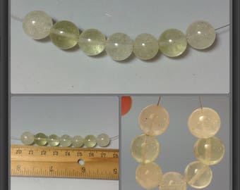 Libyan desert glass beads 11mm