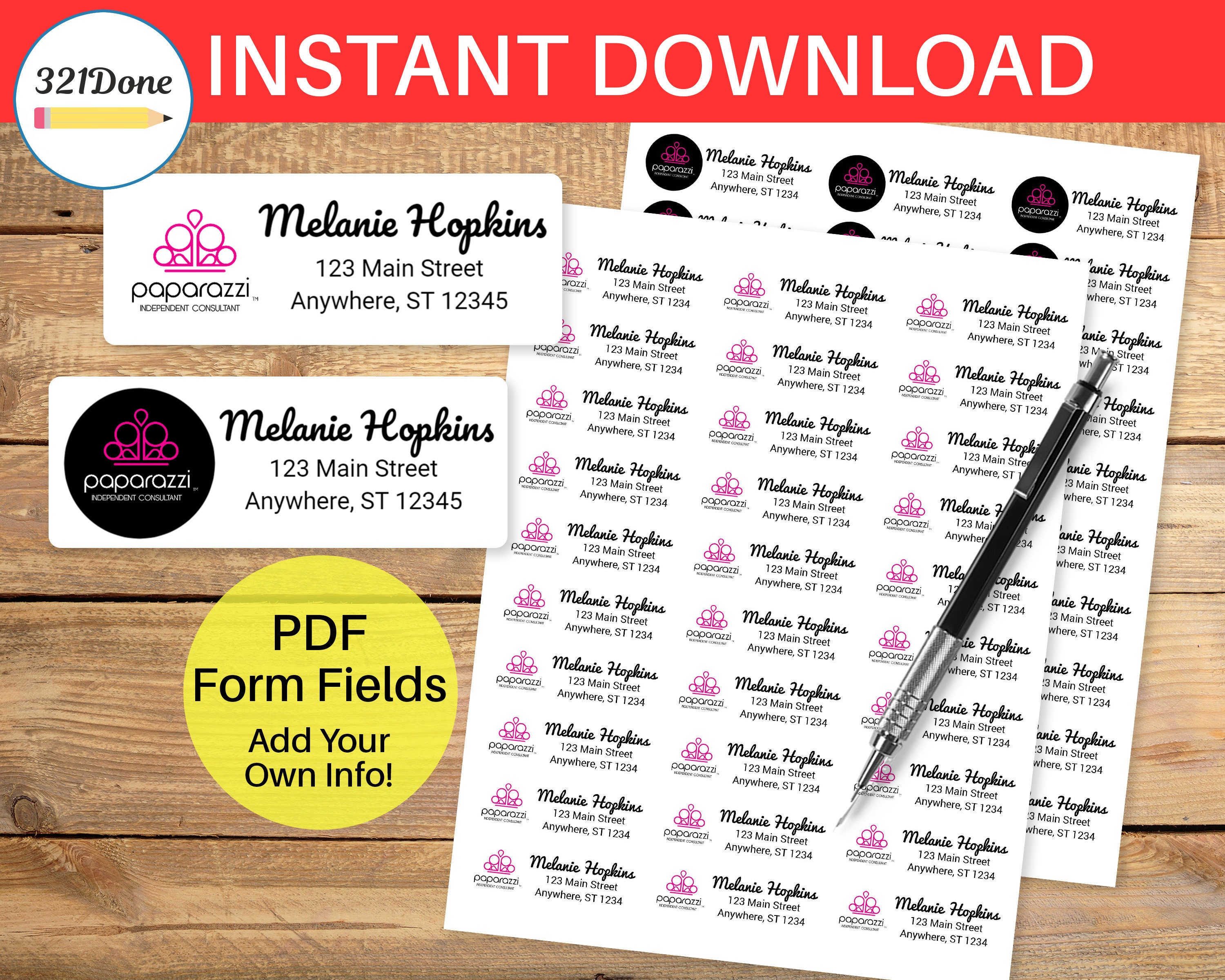 paparazzi labels printable paparazzi return address label avery us letter 5160 template