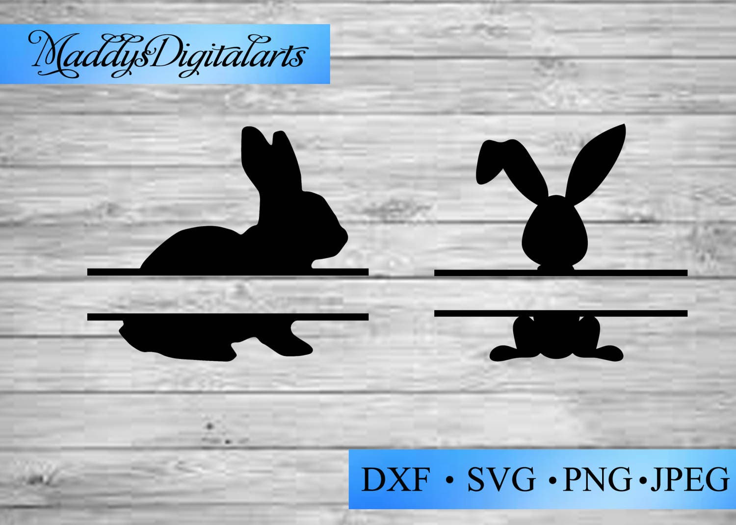 Monogram Bunny Free Svg - Layered SVG Cut File