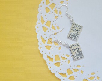 Quirky Earrings Recipe Book Gift, Cook Book Gift, Gift for Mum, Gift for Mom, Foodie Gift, Gift for Baker Birthday Gift, Mother's Day Gift