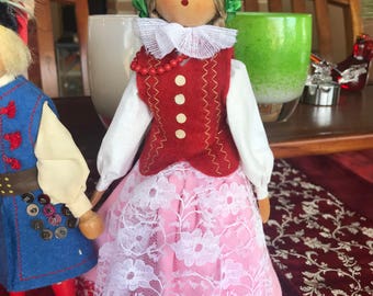 Two adorable antique/vintage-collectible dolls.