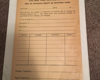 unused vintage paper pad from New York company