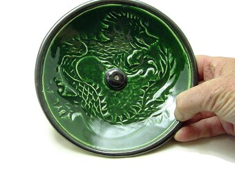 Incense Burner DRAGON Handmade Pottery