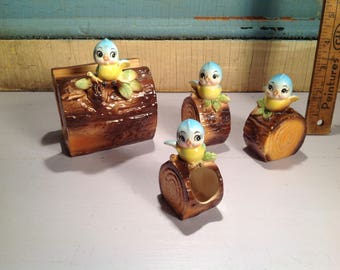 Vintage Norcrest Bluebirds salliere pepper