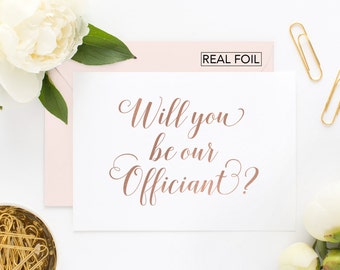 Will You Be Our Officiant Card - Wedding Officiant Card - Will you be my officiant card - Officiant Wedding Card (CH-TVG)