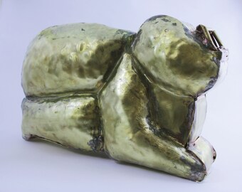 Brass statue, handmade, 2017