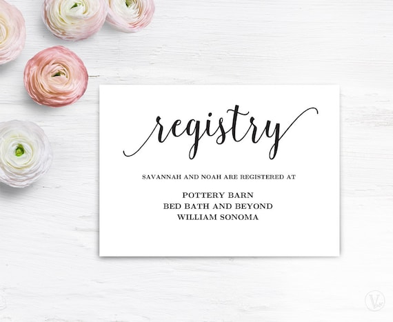 Gift Registry Cards In Wedding Invitations 3