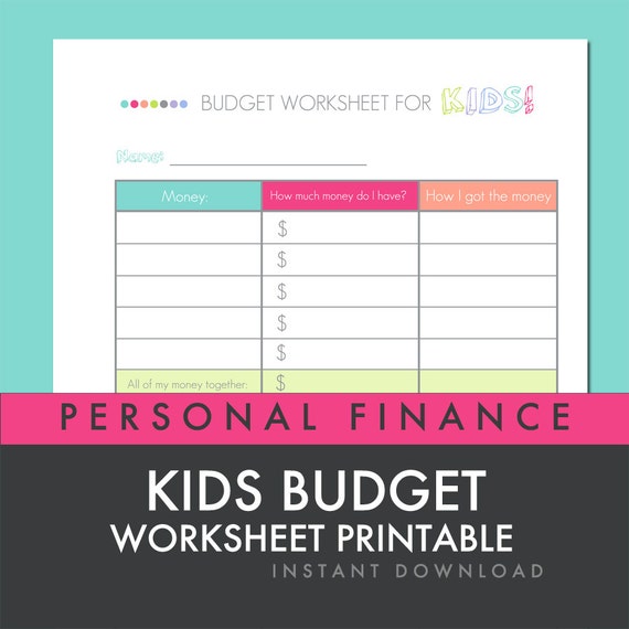 how to do a budget worksheet