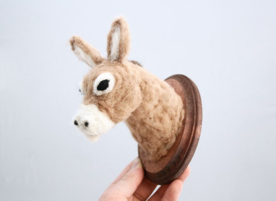Felted Wool Donkey