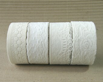 Adhesive Deco Fabric Cotton Lace Tape 29 - 32