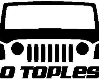 Jeep Topless Decal 