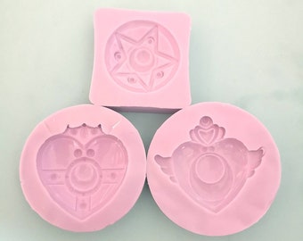 Mold Mould Brooch Sailor 3pcs