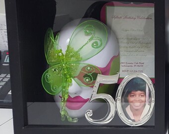 Hand painted and designed Party Mask