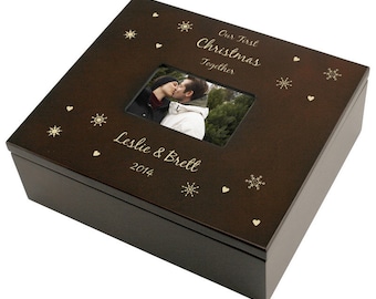 Engraved Snowflake Keepsake Box