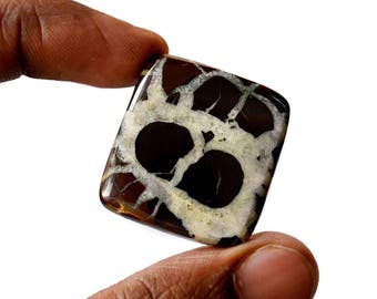 Septarian 56.5 Cts Natural Top Quality Gemstone Cabochon Square Shape 30x28x5.5 MM R14655