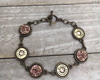 Druzy jewelry, bullet jewelry, druzy bracelet, Druzy bullet bracelet
