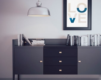 Love Geometric - Customizable - gilding - color-decoration - living room - bedroom