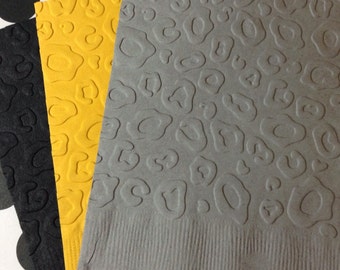 Cheetah Napkin ~ Embossed Paper Napkin ~ Birthday ~ Cheetah ~ Cheetah Print ~ Animal Print ~ Animal ~ Beverage ~ Cocktail ~ Napkin