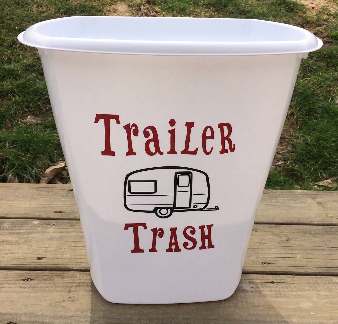 Trailer Trash Can Trailer Garbage Can Happy Camper Trailer