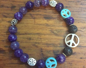 Lava Bead Essential Oil Diffuser Bracelet