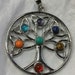 7 chakra Tree of life pendant