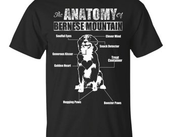 Bernese Mountain Dog Shirt, Anatomy Bernese Mountain Dog Shirt, BMD T-Shirt, Gift For Her, Gift For Mom, Bernese Mountain Dog