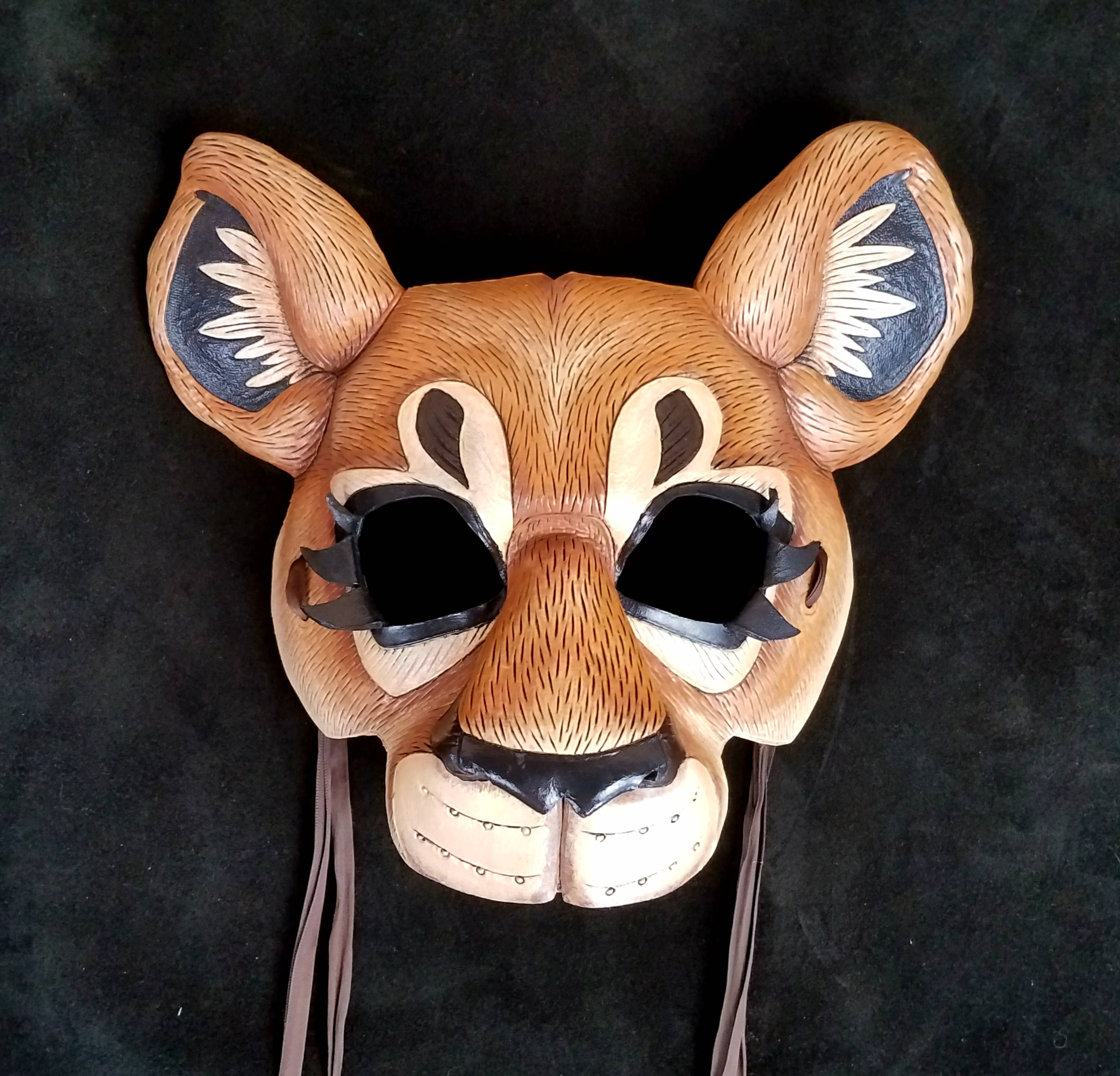 Lioness Leather Mask Khajiit Mask Lioness Mask African Lion