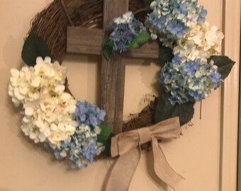 Hydrangea grapevine Wreath